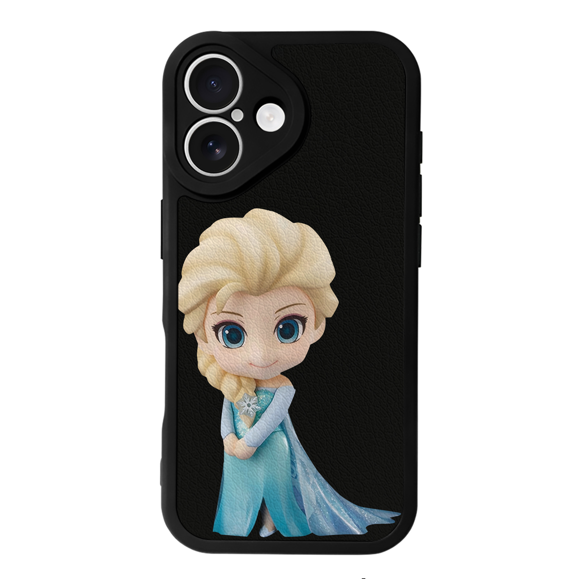 （画像用） アナと雪の女王 アンナ エルサ Frozen Anna Elsa 【iPhone 16シリーズ対応】シリコンスマホケース（レザー調） 材質：シリコン